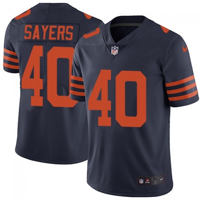 Nike Bears #40 Gale Sayers Navy Blue Alternate Men's Stitched NFL Vapor Untouchable Limited Jersey