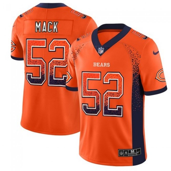 Nike Bears #52 Khalil Mack Orange Alternate Men's Stitched NFL Limited Rush Drift Fashion Jersey