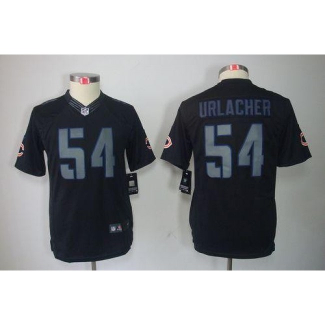 Chicago Bears #54 Brian Urlacher Black Impact Youth Stitched NFL Limited Jersey