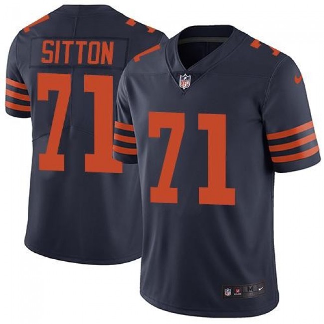 مكسر ديناكورد Men's Chicago Bears #71 Josh Sitton Navy Blue 2016 Color Rush Stitched NFL Nike Limited Jersey صور بدون تلوين