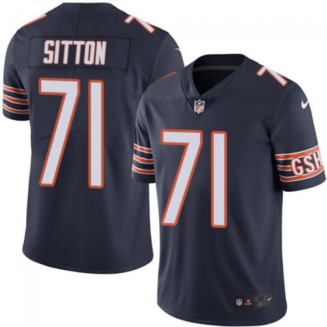 Chicago Bears #71 Josh Sitton Navy Blue Team Color Youth Stitched NFL Vapor Untouchable Limited Jersey