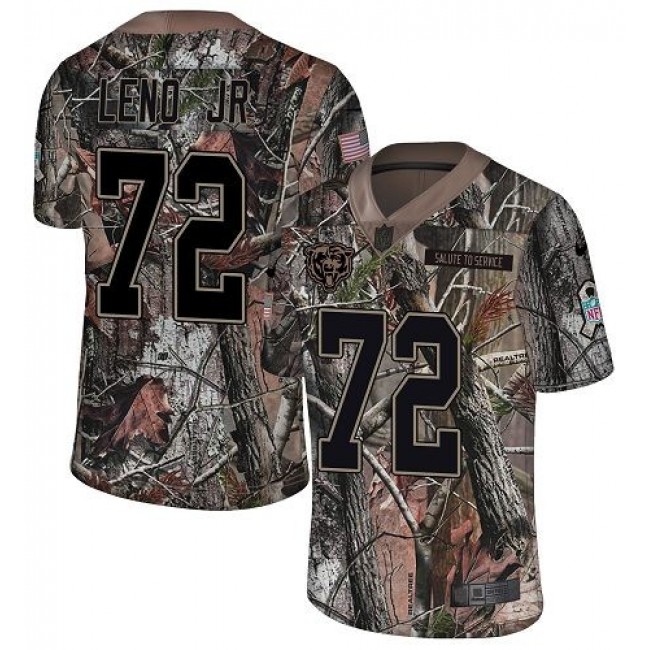 Nike Bears #72 Charles Leno Jr Camo Men's Stitched NFL Limited Rush Realtree Jersey