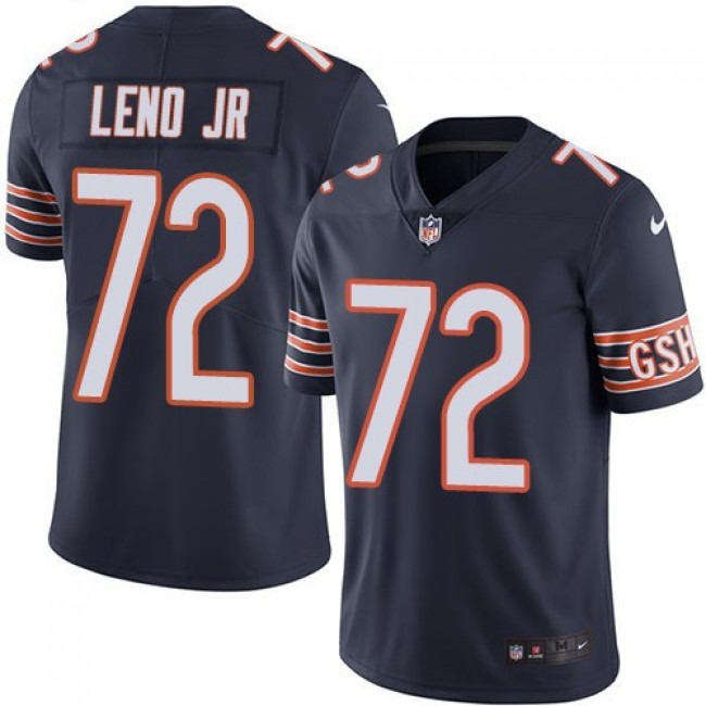 Nike Bears #72 Charles Leno Jr Navy Blue Team Color Men's Stitched NFL Vapor Untouchable Limited Jersey