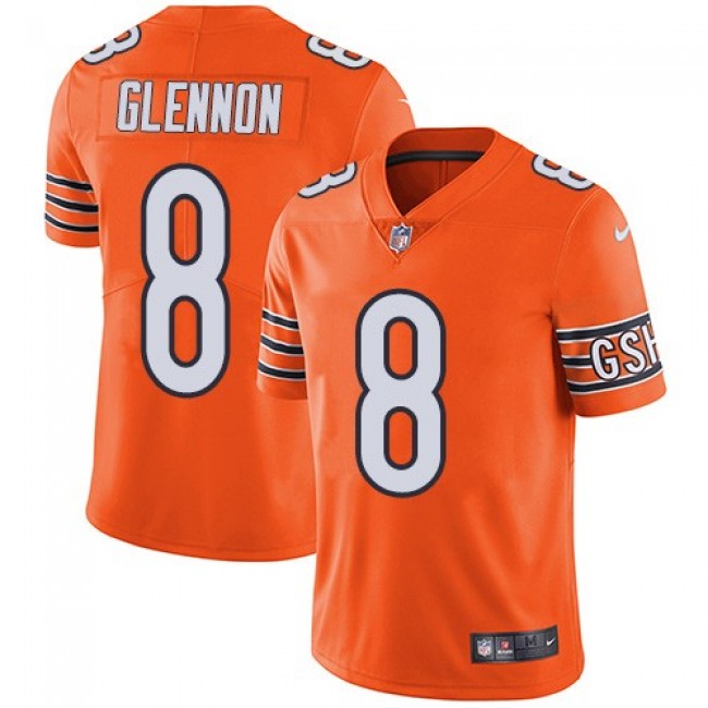 Chicago Bears #8 Mike Glennon Orange Youth Stitched NFL Limited Rush Jersey