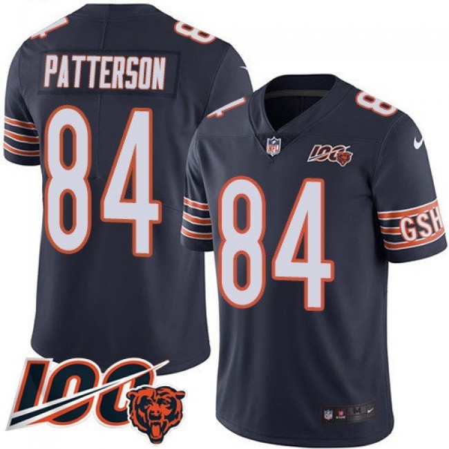 Nike Bears #84 Cordarrelle Patterson Navy Blue Team Color Men's Stitched NFL 100th Season Vapor Untouchable Limited Jersey