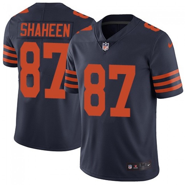 Chicago Bears #87 Adam Shaheen Navy Blue Alternate Youth Stitched NFL Vapor Untouchable Limited Jersey