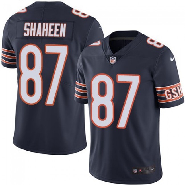 Chicago Bears #87 Adam Shaheen Navy Blue Team Color Youth Stitched NFL Vapor Untouchable Limited Jersey