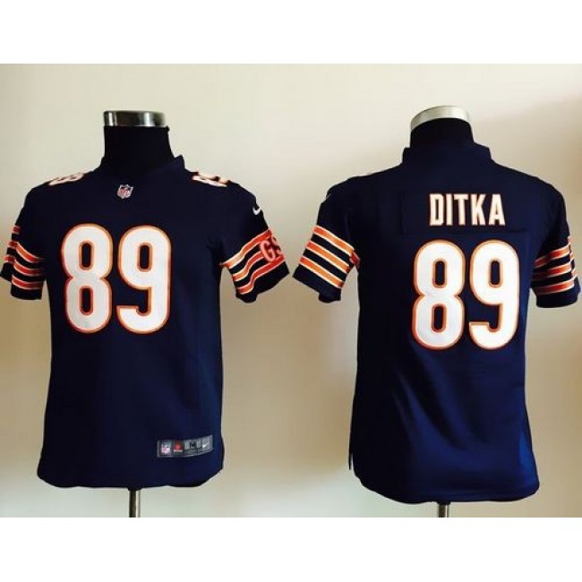 Chicago Bears #89 Mike Ditka Navy Blue Team Color Youth Stitched NFL Elite Jersey