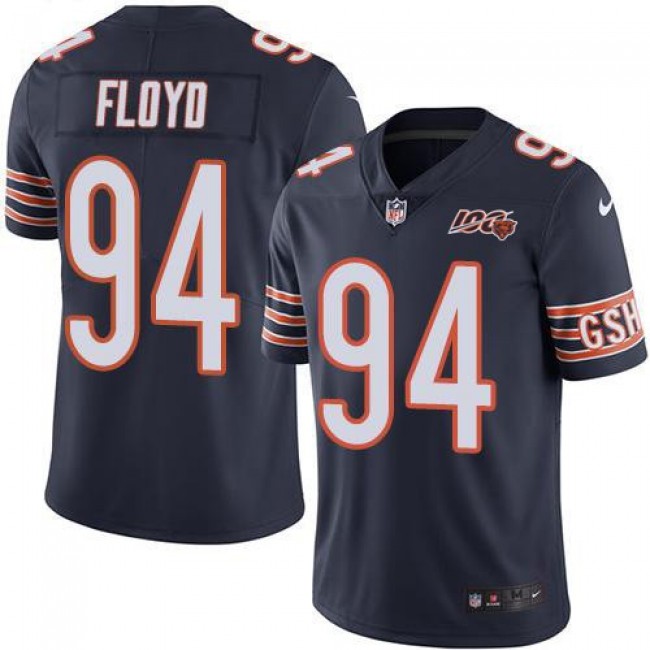 Nike Bears #94 Leonard Floyd Navy Blue Team Color Men's 100th Season Stitched NFL Vapor Untouchable Limited Jersey