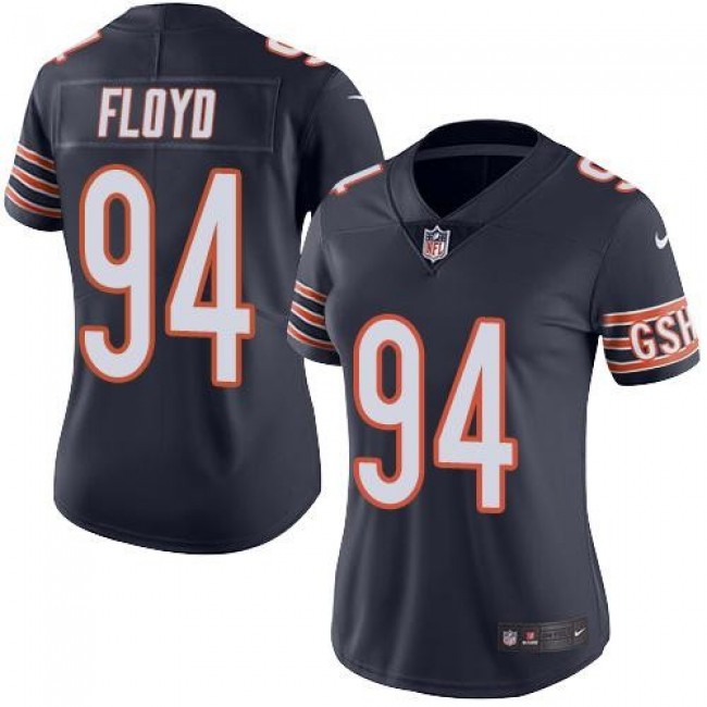 Women's Bears #94 Leonard Floyd Navy Blue Team Color Stitched NFL Vapor Untouchable Limited Jersey