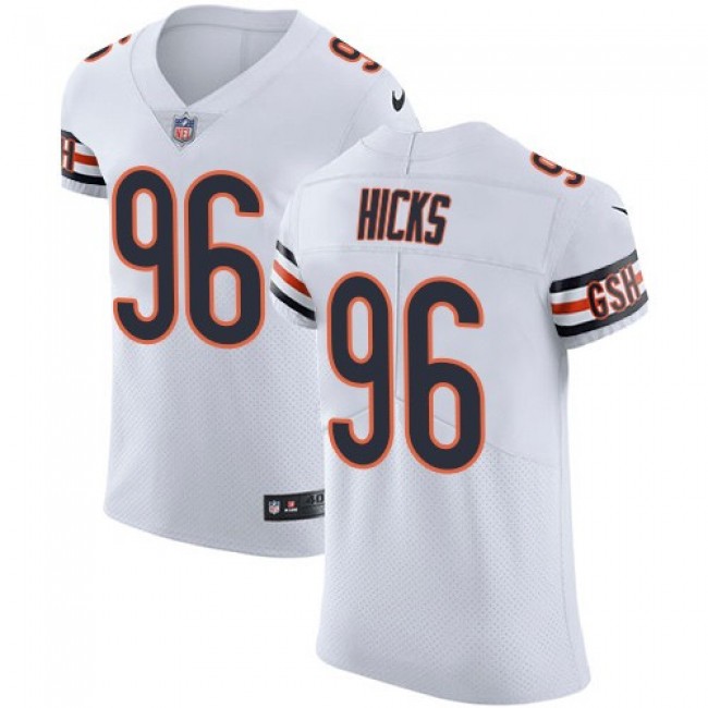 Nike Bears #96 Akiem Hicks White Men's Stitched NFL Vapor Untouchable Elite Jersey