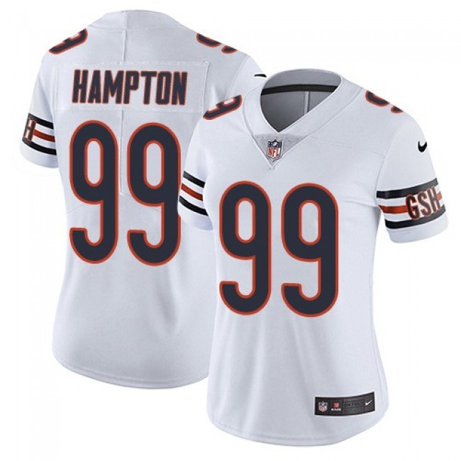 Women's Bears #99 Dan Hampton White Stitched NFL Vapor Untouchable Limited Jersey