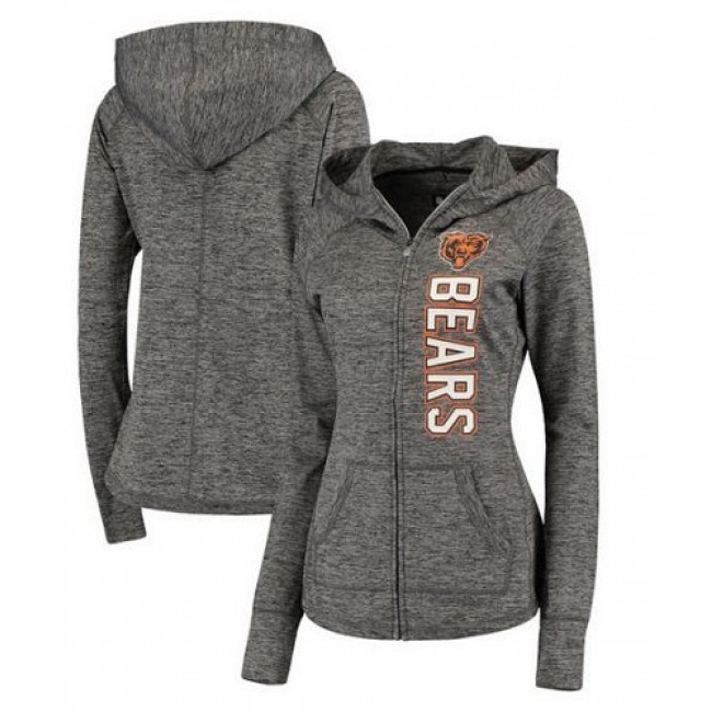Women's NFL Chicago Bears G-III 4Her by Carl Banks Recovery Full-Zip Hoodie Heathered Gray Jersey