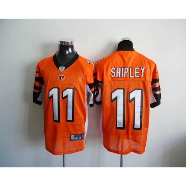 Bengals #11 Jordan Shipley Orange Stitched NFL Jersey