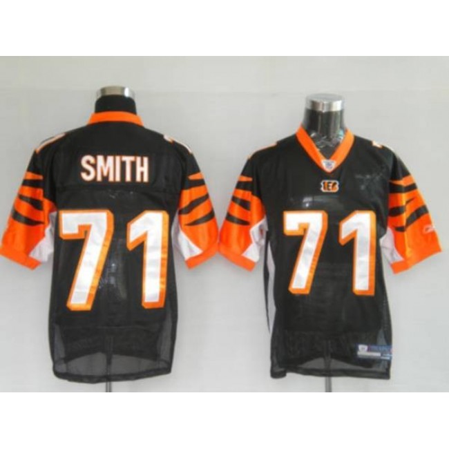 Bengals #71 Andre Smith Black Stitched NFL Jersey