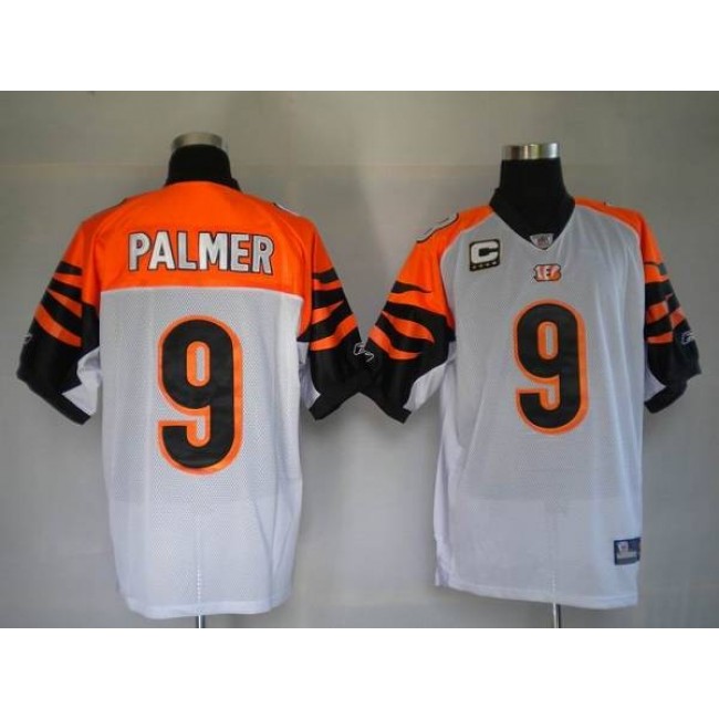 Bengals #9 Carson Palmer White Stitched NFL Jersey