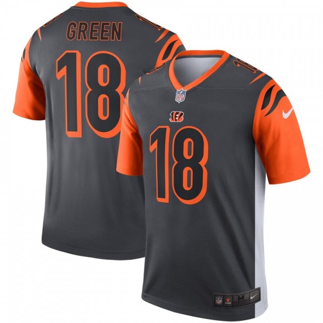 Cincinnati Bengals #18 A.J. Green Nike Inverted Legend Jersey Silver