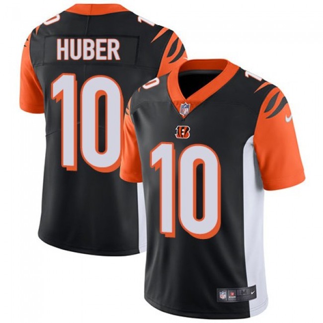 Nike Bengals #10 Kevin Huber Black Team Color Men's Stitched NFL Vapor Untouchable Limited Jersey