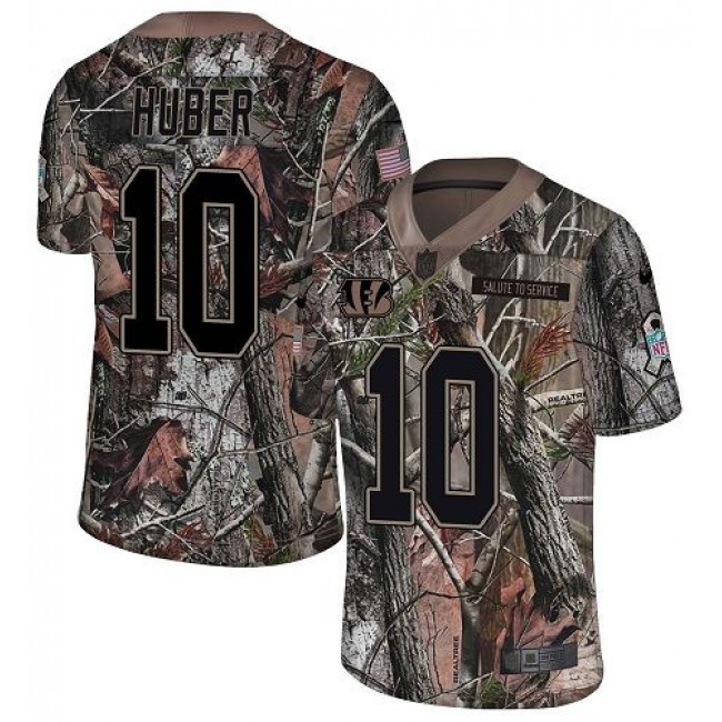 Nike Bengals #10 Kevin Huber Camo Men's Stitched NFL Limited Rush Realtree Jersey