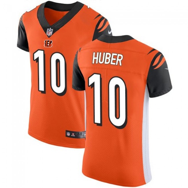 Nike Bengals #10 Kevin Huber Orange Alternate Men's Stitched NFL Vapor Untouchable Elite Jersey
