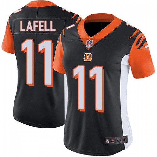 Women's Bengals #11 Brandon LaFell Black Team Color Stitched NFL Vapor Untouchable Limited Jersey
