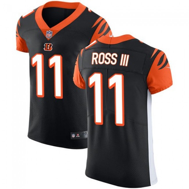 Nike Bengals #11 John Ross III Black Team Color Men's Stitched NFL Vapor Untouchable Elite Jersey