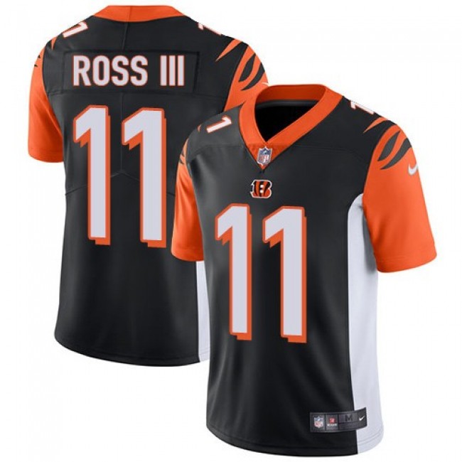 Nike Bengals #11 John Ross III Black Team Color Men's Stitched NFL Vapor Untouchable Limited Jersey