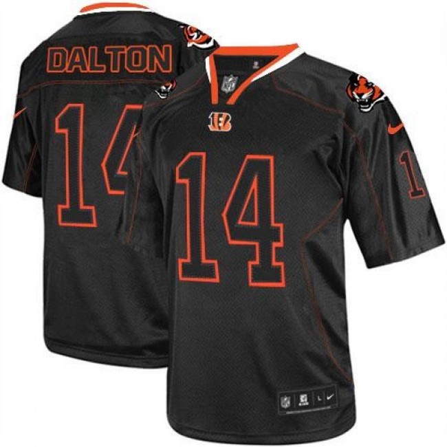 Nike Bengals #14 Andy Dalton Lights Out Black Men's Stitched NFL Elite Jersey