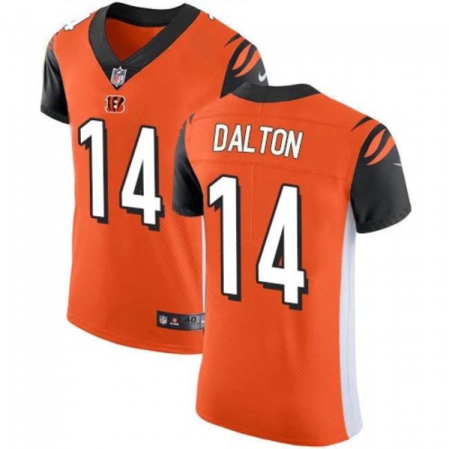 Nike Bengals #14 Andy Dalton Orange Alternate Men's Stitched NFL Vapor Untouchable Elite Jersey