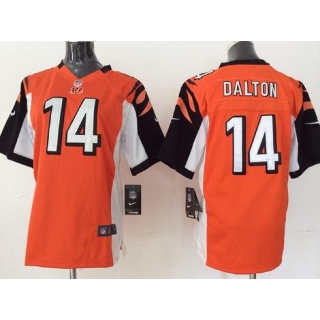 Cincinnati Bengals #14 Andy Dalton Orange Alternate Youth Stitched NFL Elite Jersey