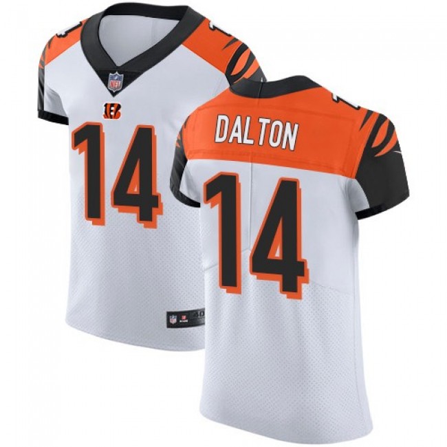 Nike Bengals #14 Andy Dalton White Men's Stitched NFL Vapor Untouchable Elite Jersey