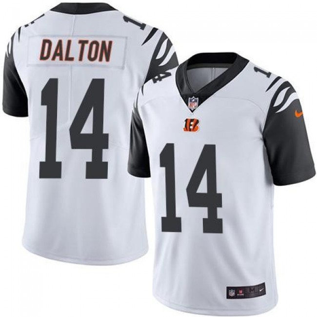 Cincinnati Bengals #14 Andy Dalton White Youth Stitched NFL Limited Rush Jersey