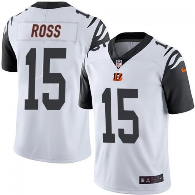 Cincinnati Bengals #15 John Ross White Youth Stitched NFL Limited Rush Jersey