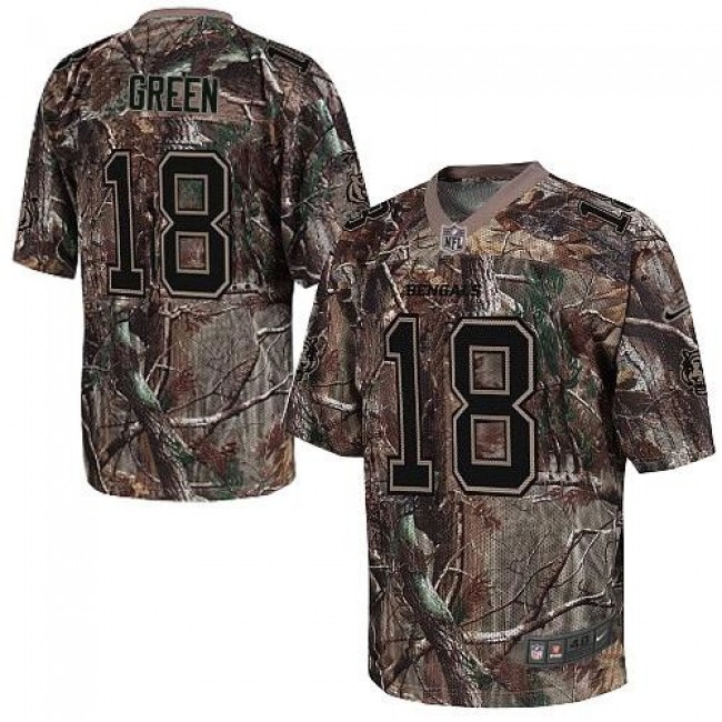 Nike Bengals #18 A.J. Green Camo Men's Stitched NFL Realtree Elite Jersey