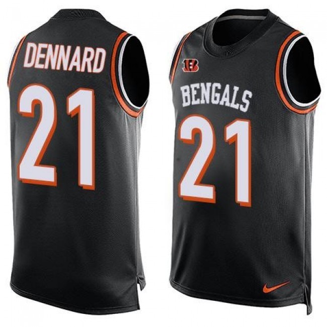 Nike Bengals #21 Darqueze Dennard Black Team Color Men's Stitched NFL Limited Tank Top Jersey