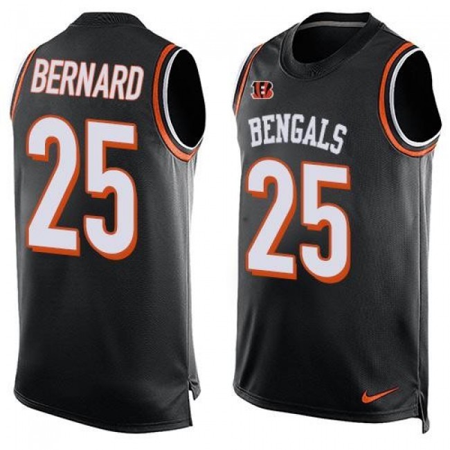 Nike Bengals #25 Giovani Bernard Black Team Color Men's Stitched NFL Limited Tank Top Jersey