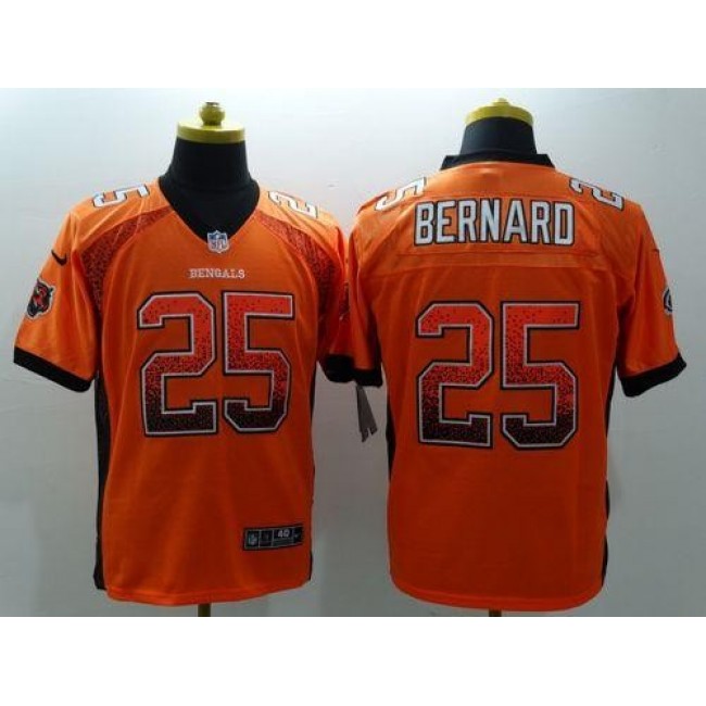 Nike Bengals #25 Giovani Bernard Orange Alternate Men's Stitched NFL Elite Drift Fashion Jersey