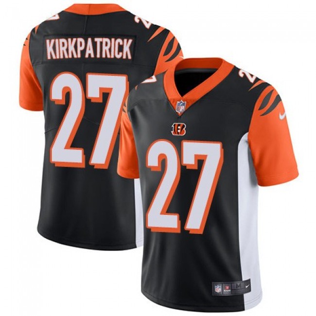 Nike Bengals #27 Dre Kirkpatrick Black Team Color Men's Stitched NFL Vapor Untouchable Limited Jersey