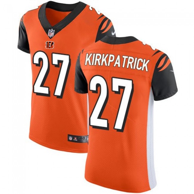 Nike Bengals #27 Dre Kirkpatrick Orange Alternate Men's Stitched NFL Vapor Untouchable Elite Jersey