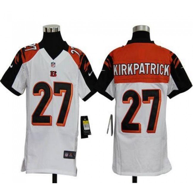 Cincinnati Bengals #27 Dre Kirkpatrick White Youth Stitched NFL Elite Jersey