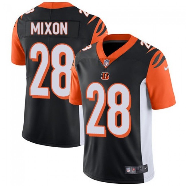 Nike Bengals #28 Joe Mixon Black Team Color Men's Stitched NFL Vapor Untouchable Limited Jersey