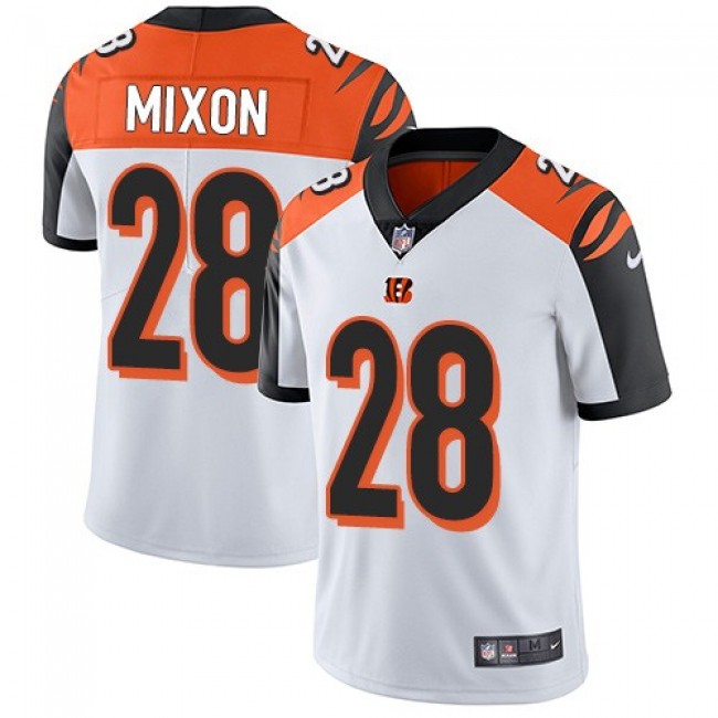 Nike Bengals #28 Joe Mixon White Men's Stitched NFL Vapor Untouchable Limited Jersey