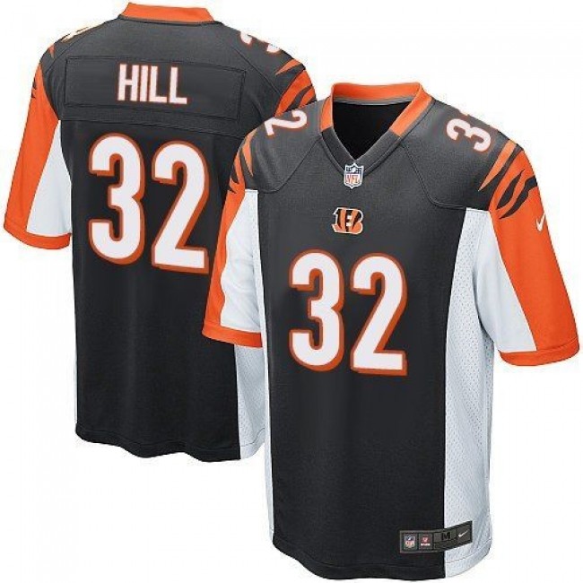 Cincinnati Bengals #32 Jeremy Hill Black Team Color Youth Stitched NFL Elite Jersey