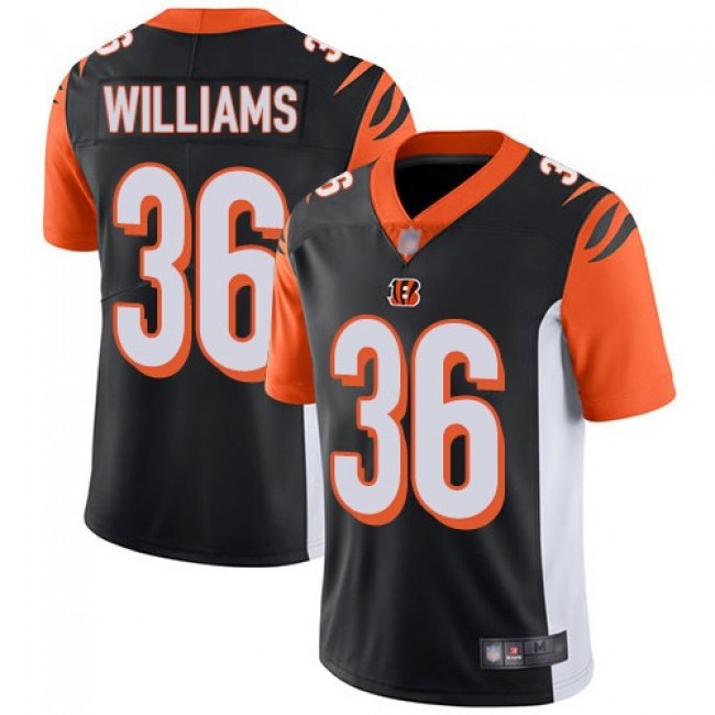 Nike Bengals #36 Shawn Williams Black Team Color Men's Stitched NFL Vapor Untouchable Limited Jersey