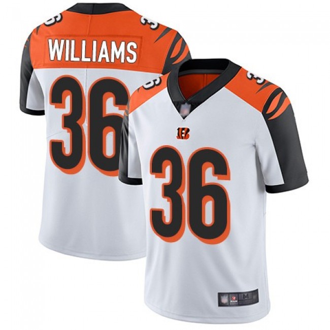 Nike Bengals #36 Shawn Williams White Men's Stitched NFL Vapor Untouchable Limited Jersey