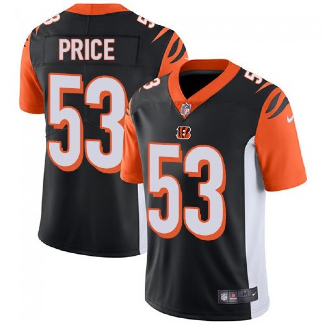 Nike Bengals #53 Billy Price Black Team Color Men's Stitched NFL Vapor Untouchable Limited Jersey