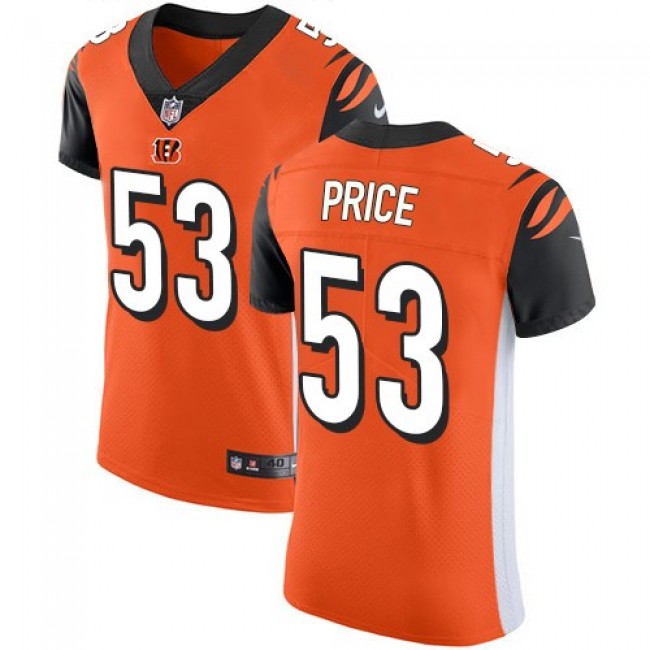 Nike Bengals #53 Billy Price Orange Alternate Men's Stitched NFL Vapor Untouchable Elite Jersey