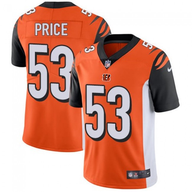Nike Bengals #53 Billy Price Orange Alternate Men's Stitched NFL Vapor Untouchable Limited Jersey