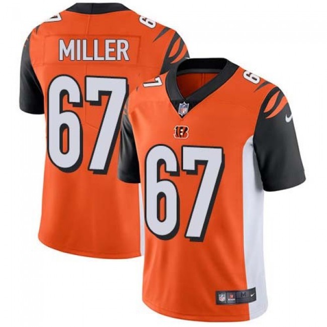Nike Bengals #67 John Miller Orange Alternate Men's Stitched NFL Vapor Untouchable Limited Jersey