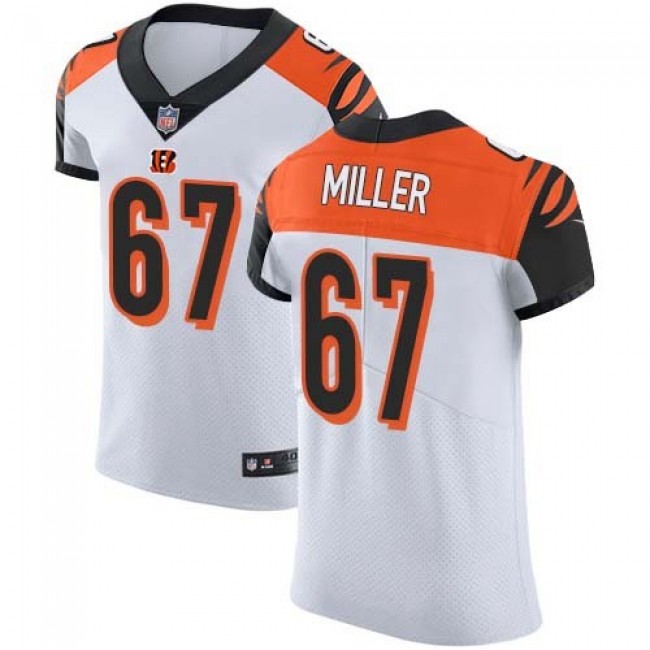 Nike Bengals #67 John Miller White Men's Stitched NFL Vapor Untouchable Elite Jersey